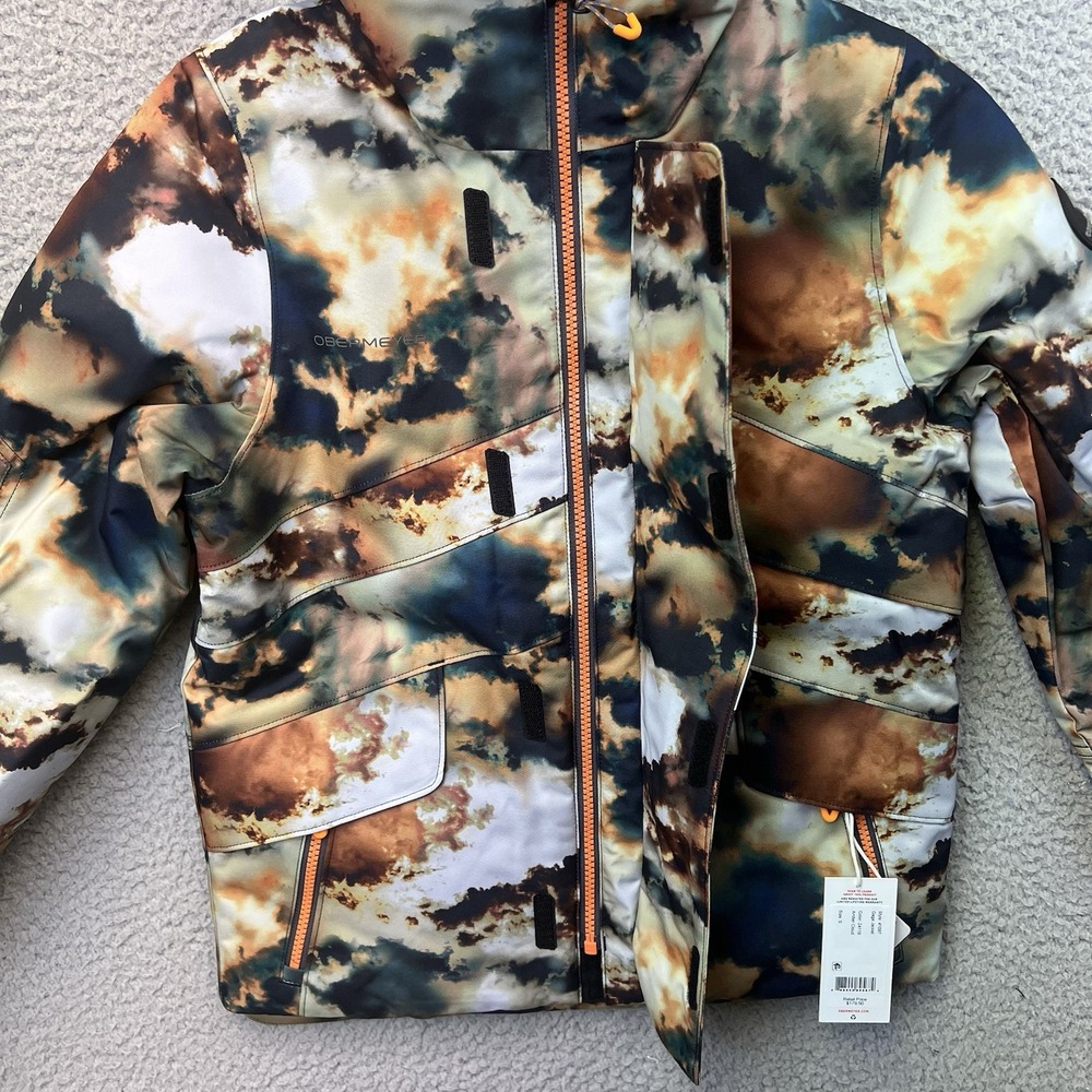 Obermeyer Teen Ski Snowboard Gage Jacket Amber Cloud Hooded  Coat Size S (8) - Picture 8 of 11